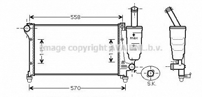 AVA QUALITY COOLING fta2368 -  Радиатор, охлаждение двигателя